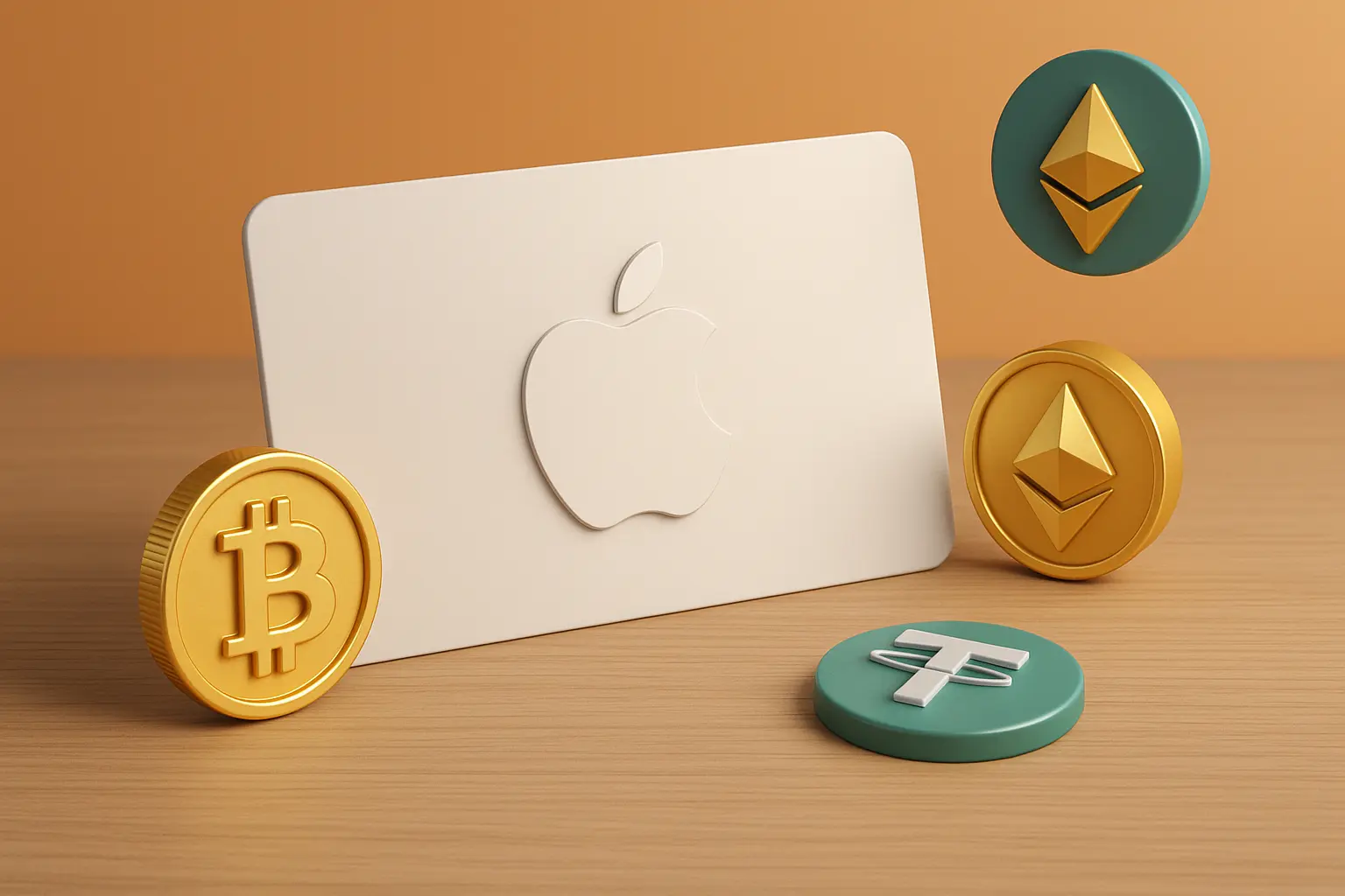 apple gift card with crypto